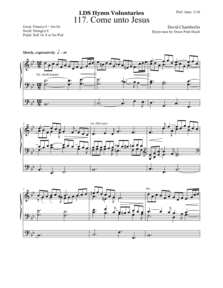 Come unto Jesus by David Chamberlin