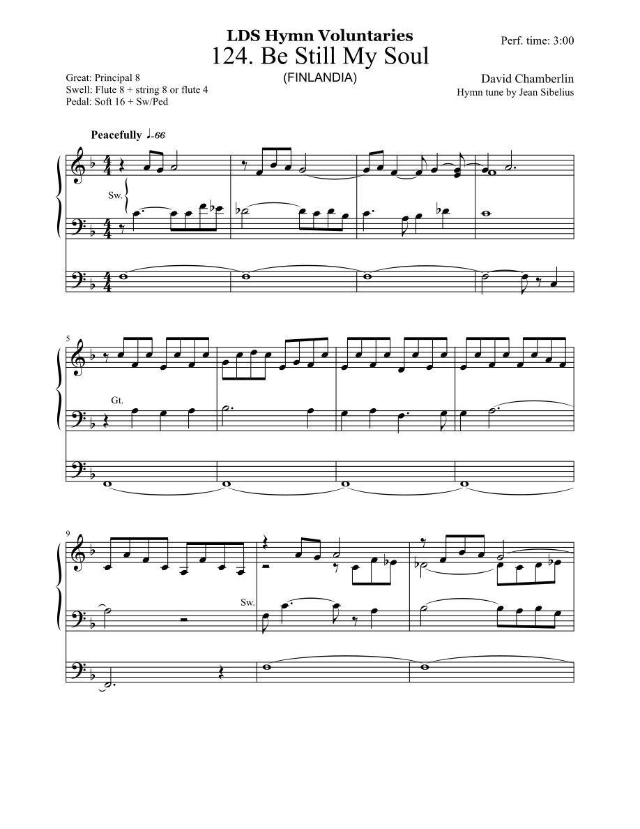 Be Still, My Soul by David Chamberlin